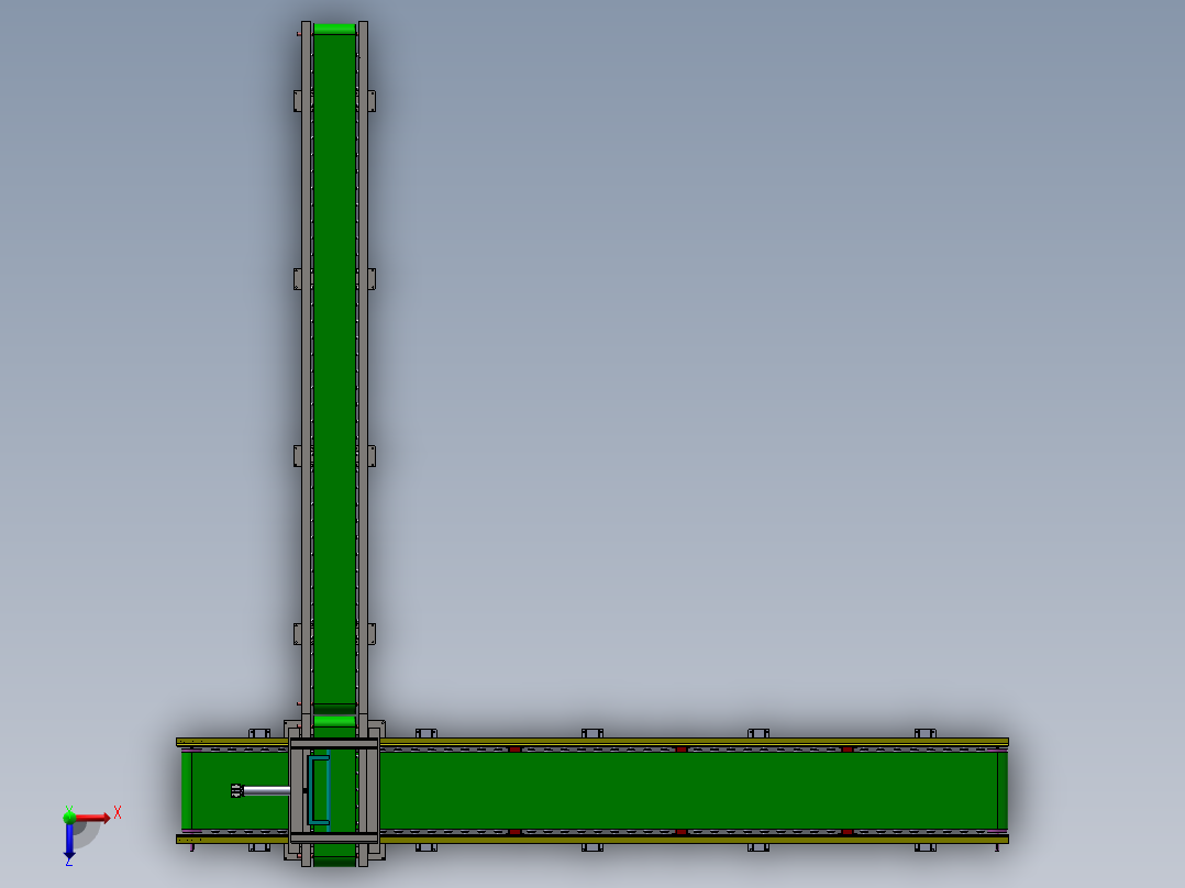 生产流水线俯视图