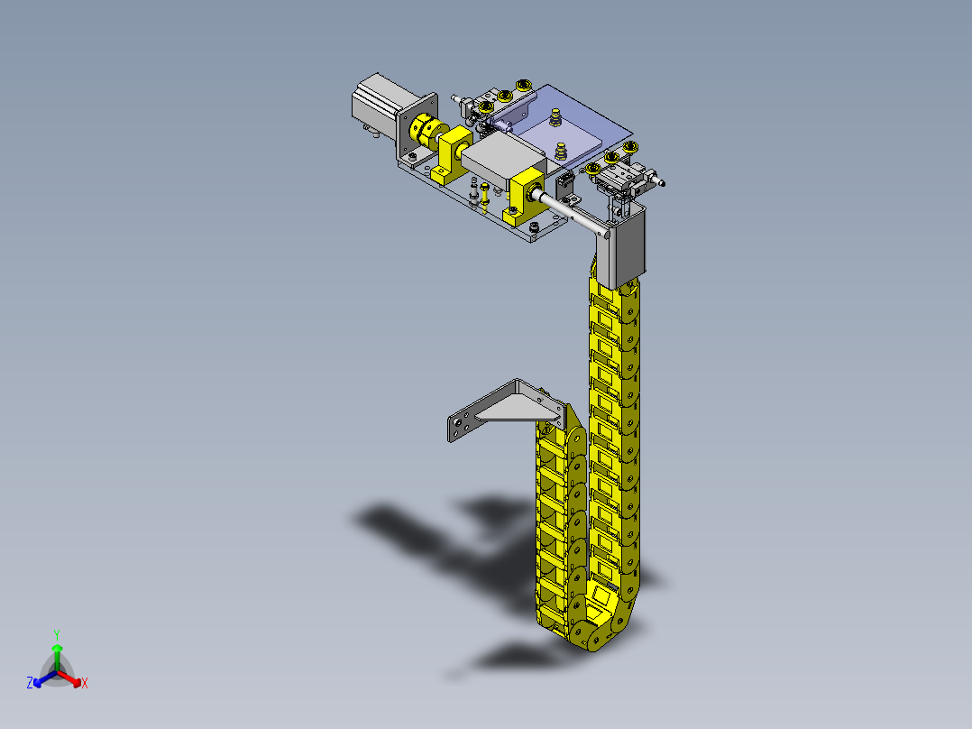 工件反转组件正等轴测图