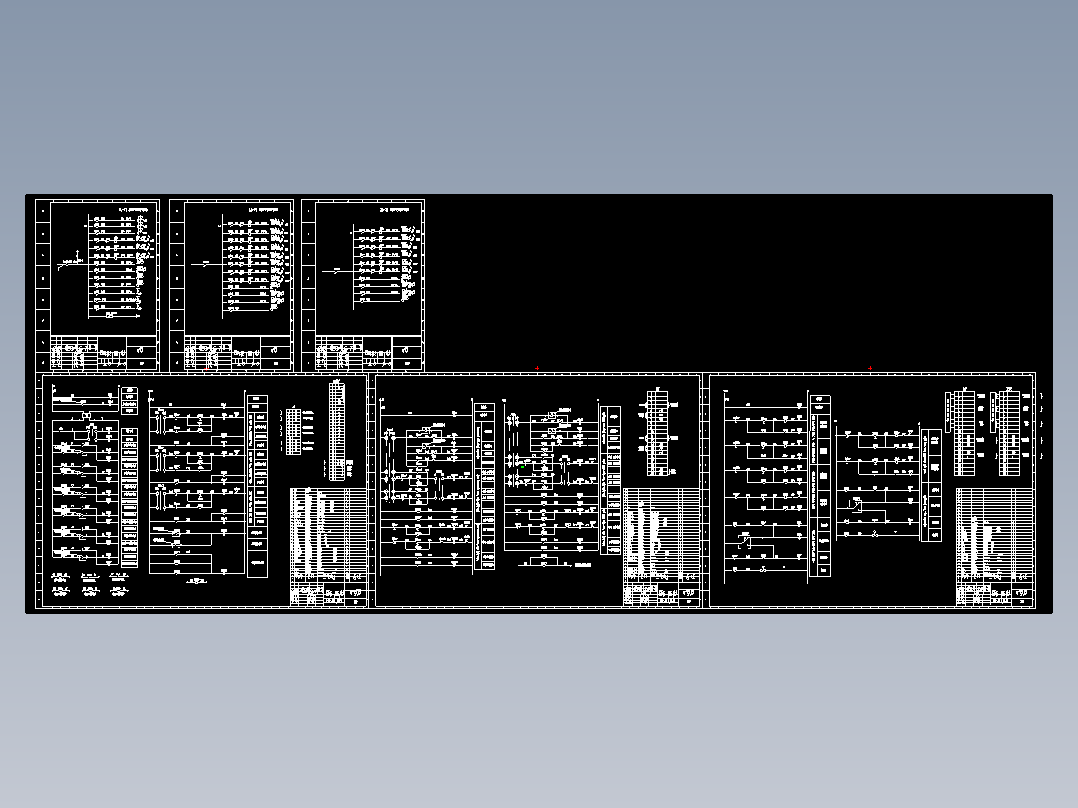 小区住宅楼的锅炉房控制电气原理图