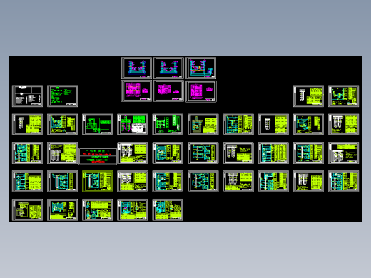 常用电气控制设计cad原理图42张
