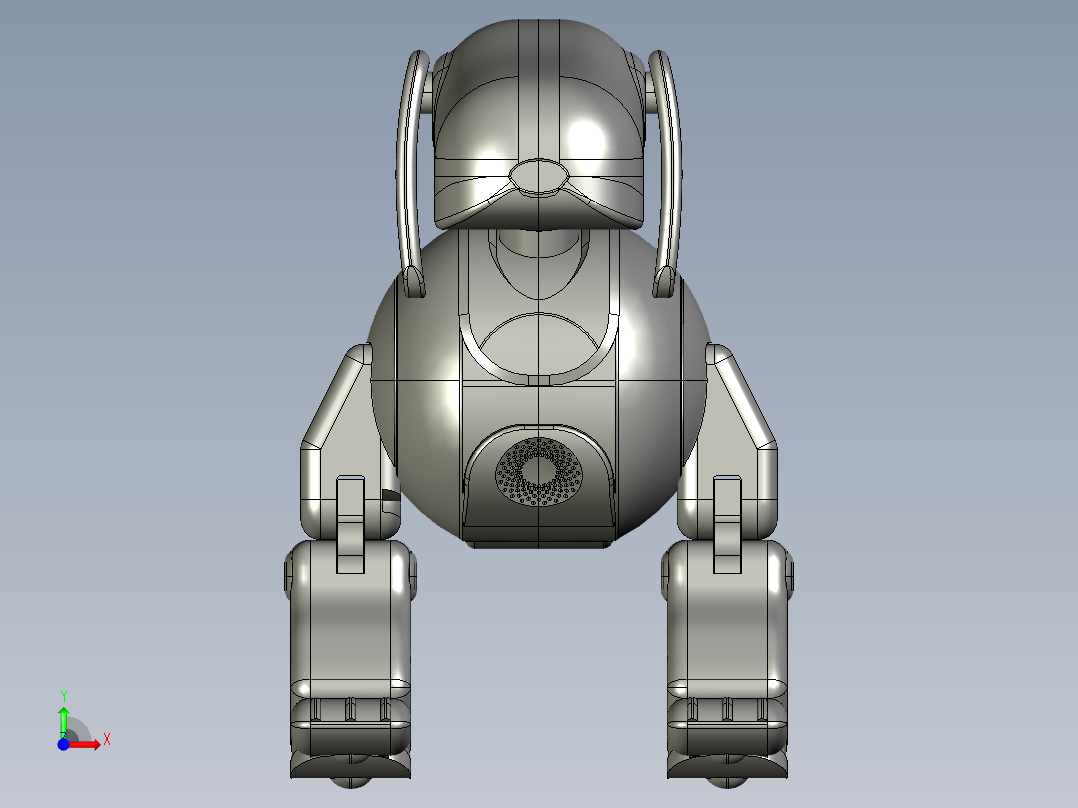 索尼机器狗前视图