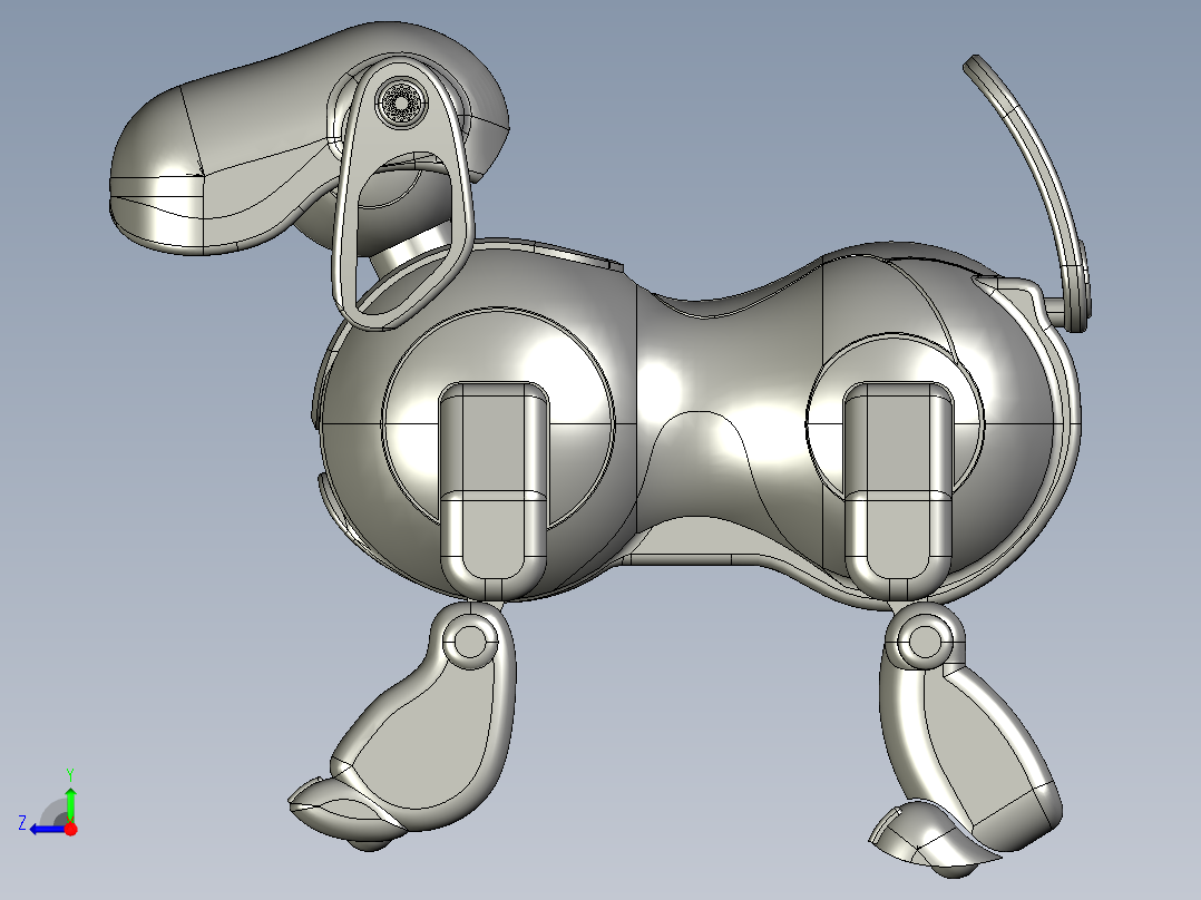 索尼机器狗右视图