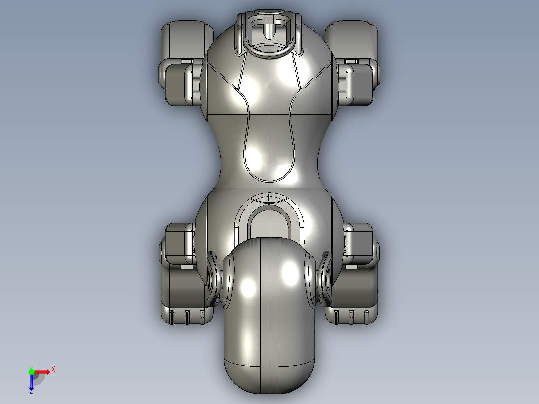 索尼机器狗俯视图