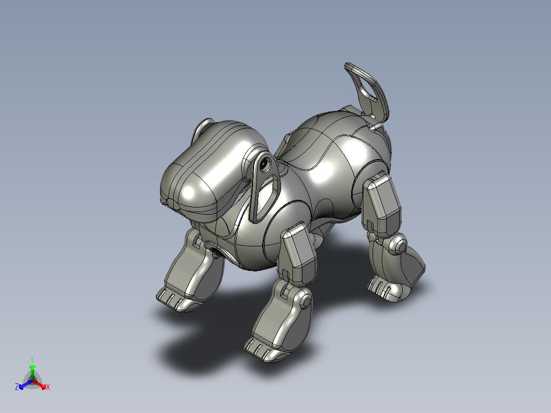 索尼机器狗正等轴测图