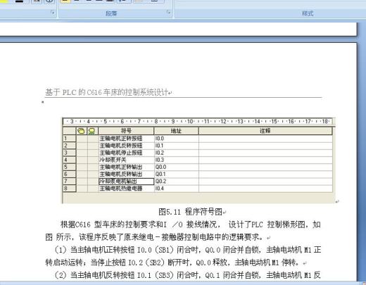 基于plc的c616车床的控制系统设计缩略图