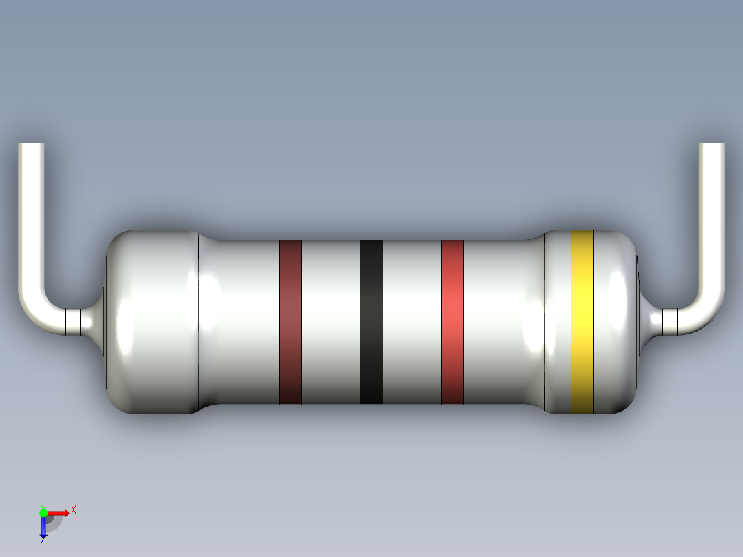 无源元件封装-RES-2W-H-MO俯视图