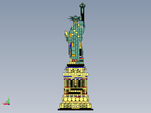 乐高自由女神像后视缩略图