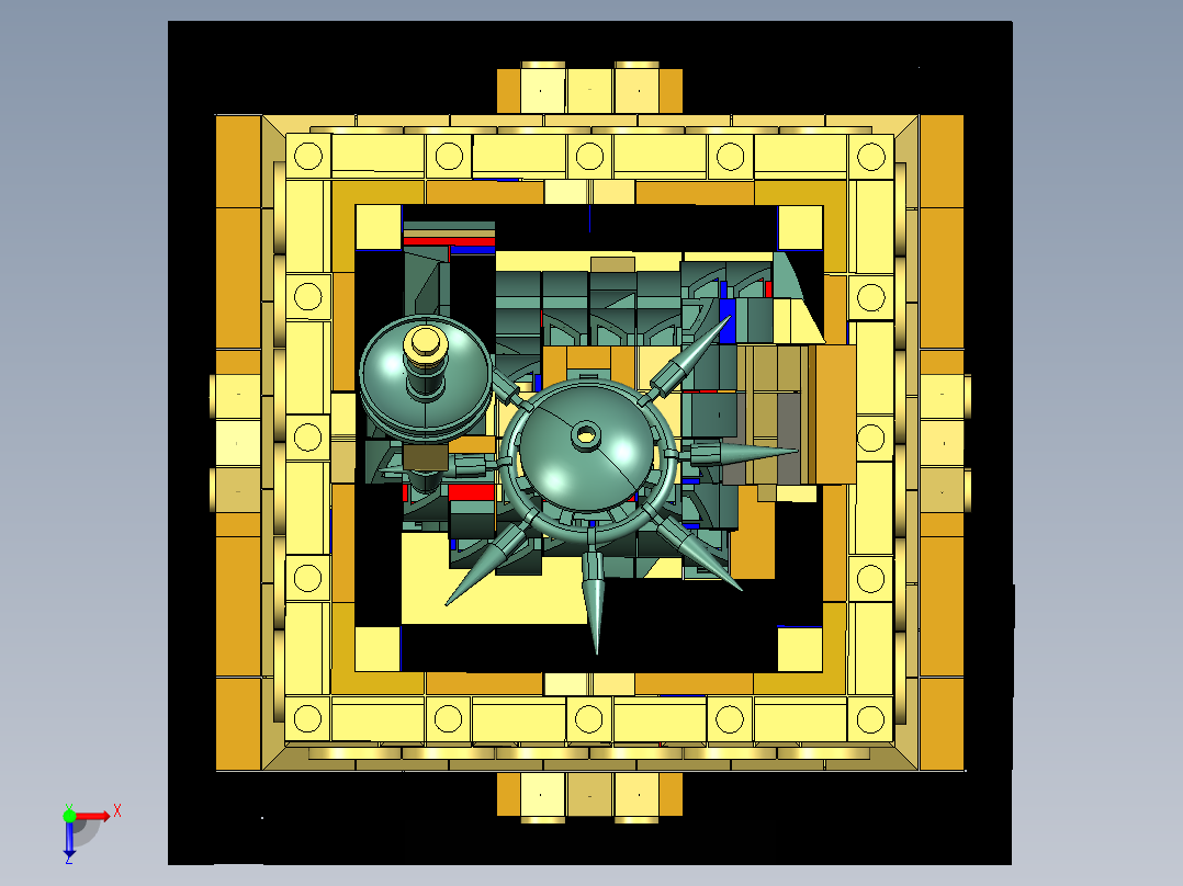 乐高自由女神像俯视图