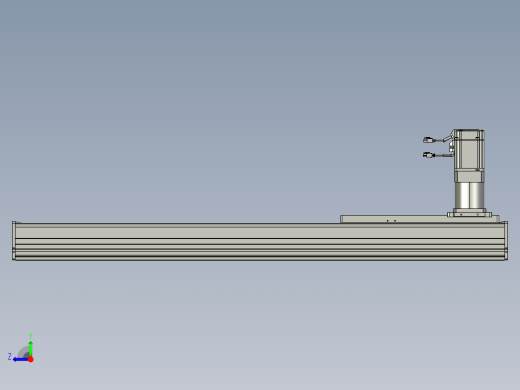东锦齿条传动DH270G-L167-S850-BU-减速机+750W右视缩略图