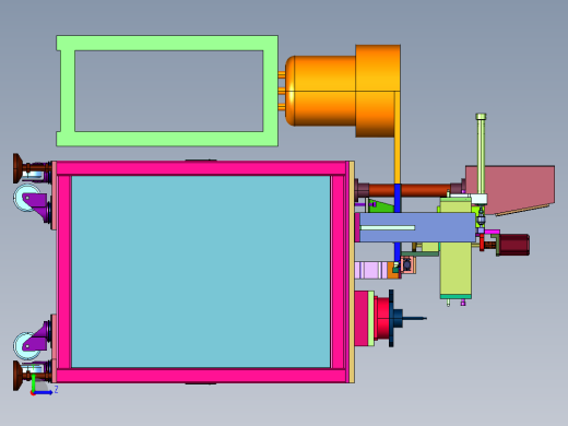 电机转子卡簧装入设备左视缩略图