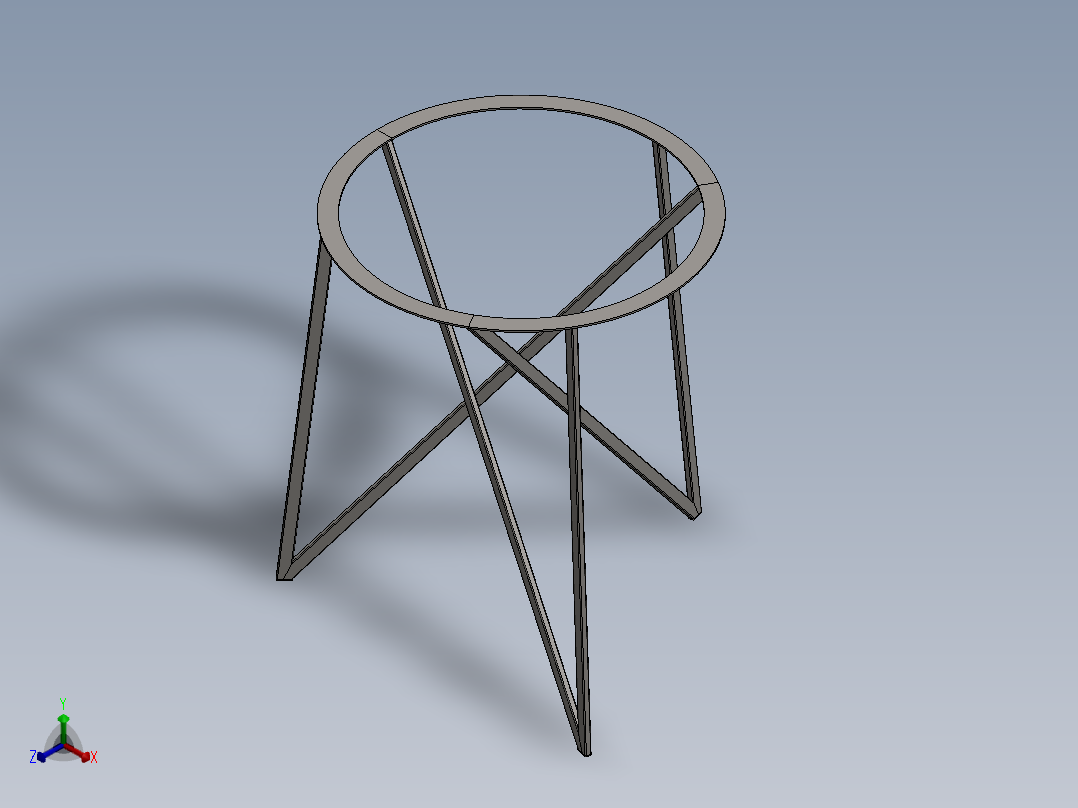 桌子(1)正等轴测图