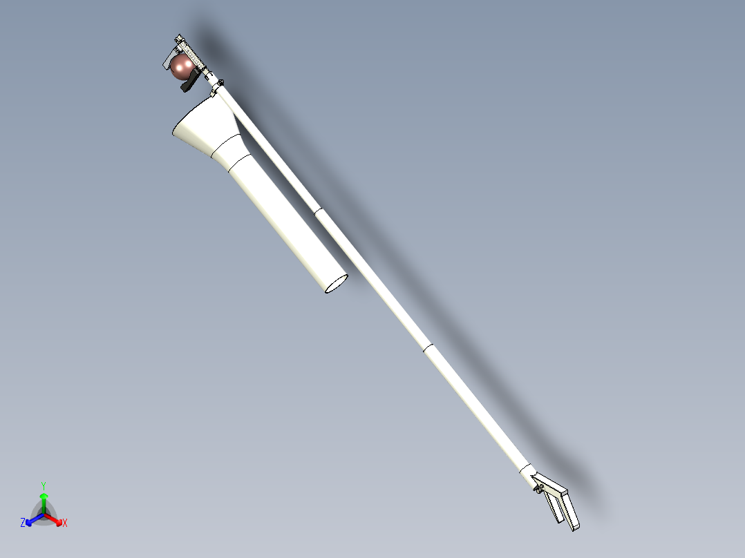 简易手动球形水果采摘器设计资料含三维二维说明书