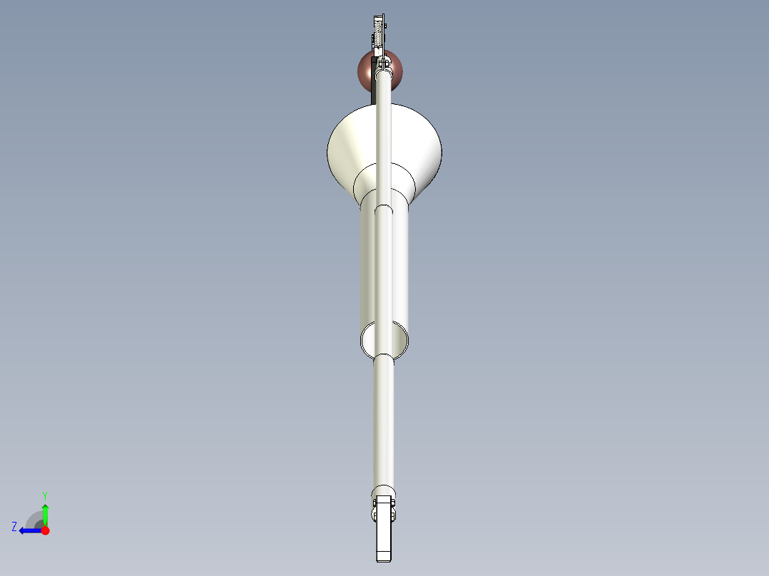 简易手动球形水果采摘器设计资料含三维二维说明书右视图