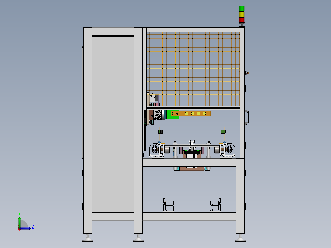 在线全自动翻转机左视图