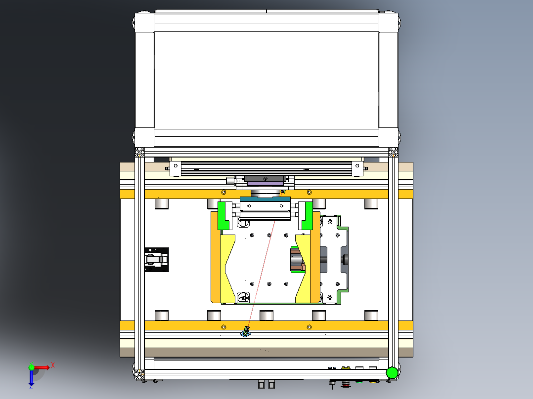 在线全自动翻转机俯视图