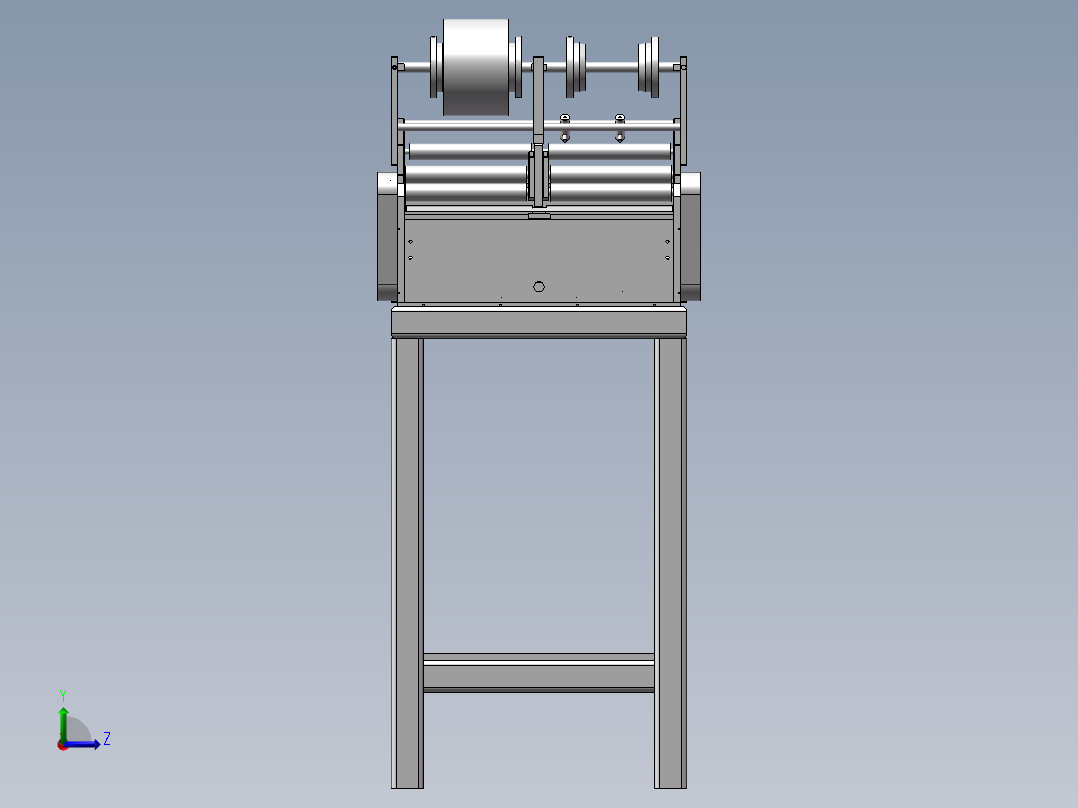 广告贴膜机左视图