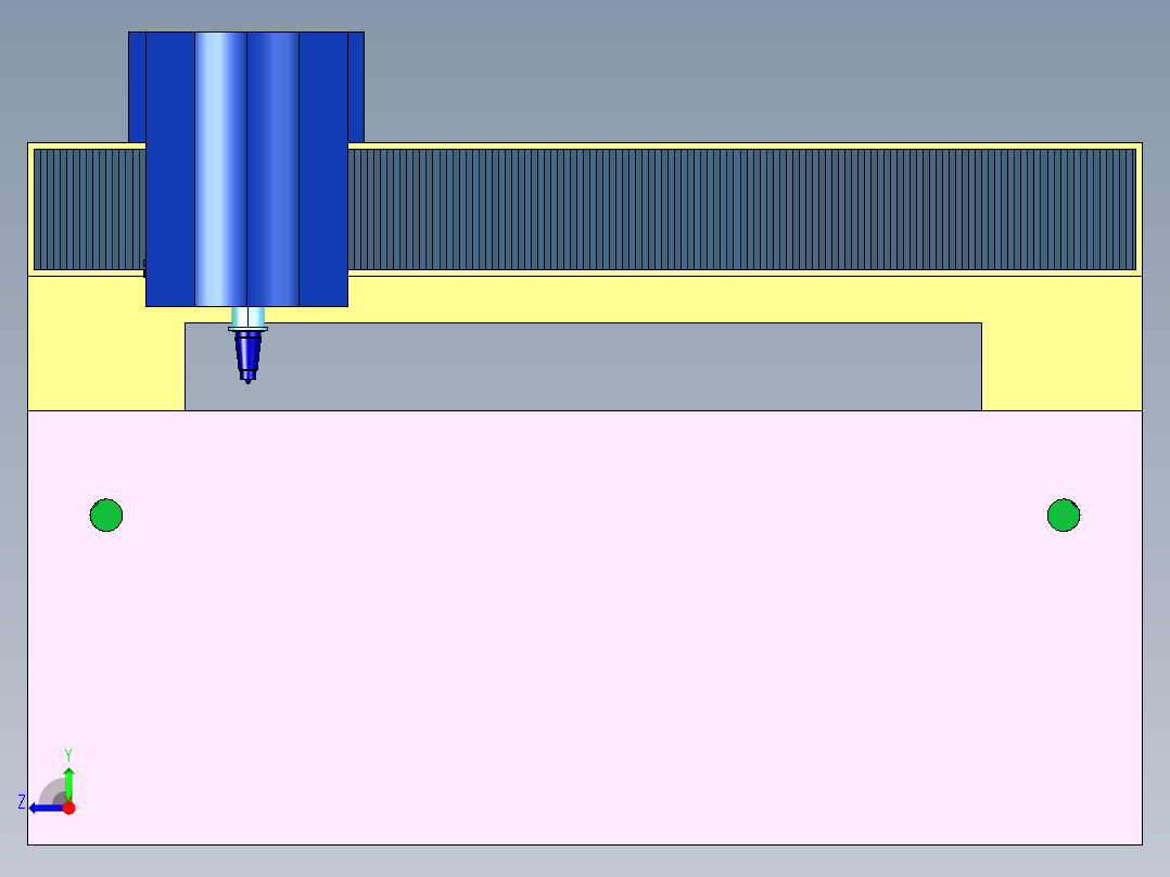 窗帘帘头激光裁剪机右视图
