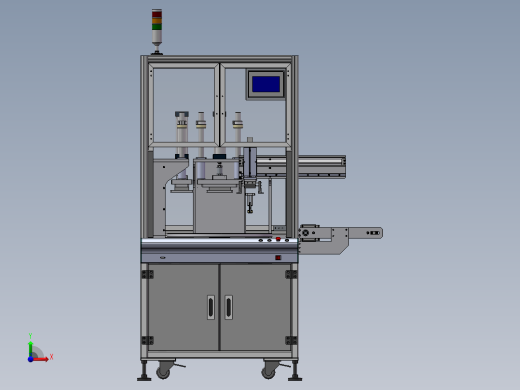 四工位转盘熔焊机sw16可编辑前视缩略图