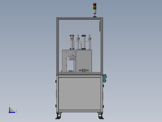 四工位转盘熔焊机sw16可编辑左视缩略图