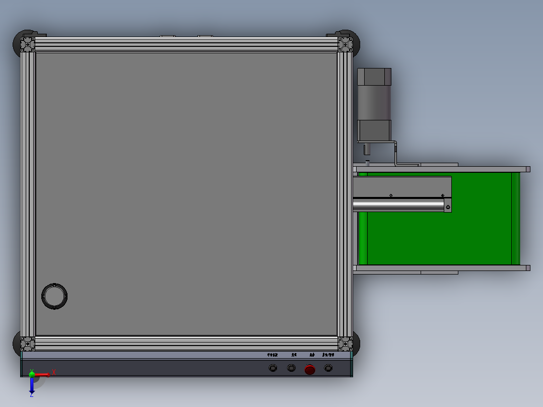 四工位转盘熔焊机sw16可编辑俯视图