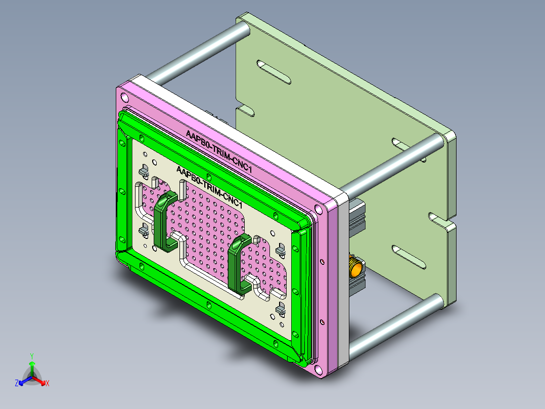 AAPB0-TRIM-笔记本CNC工装夹具三维模型CNC1-0302主视图