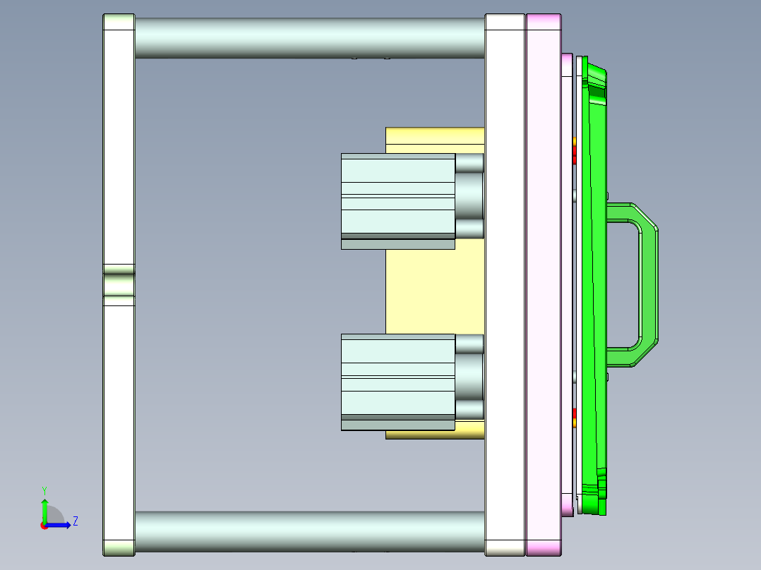 AAPB0-TRIM-笔记本CNC工装夹具三维模型CNC1-0302左视图