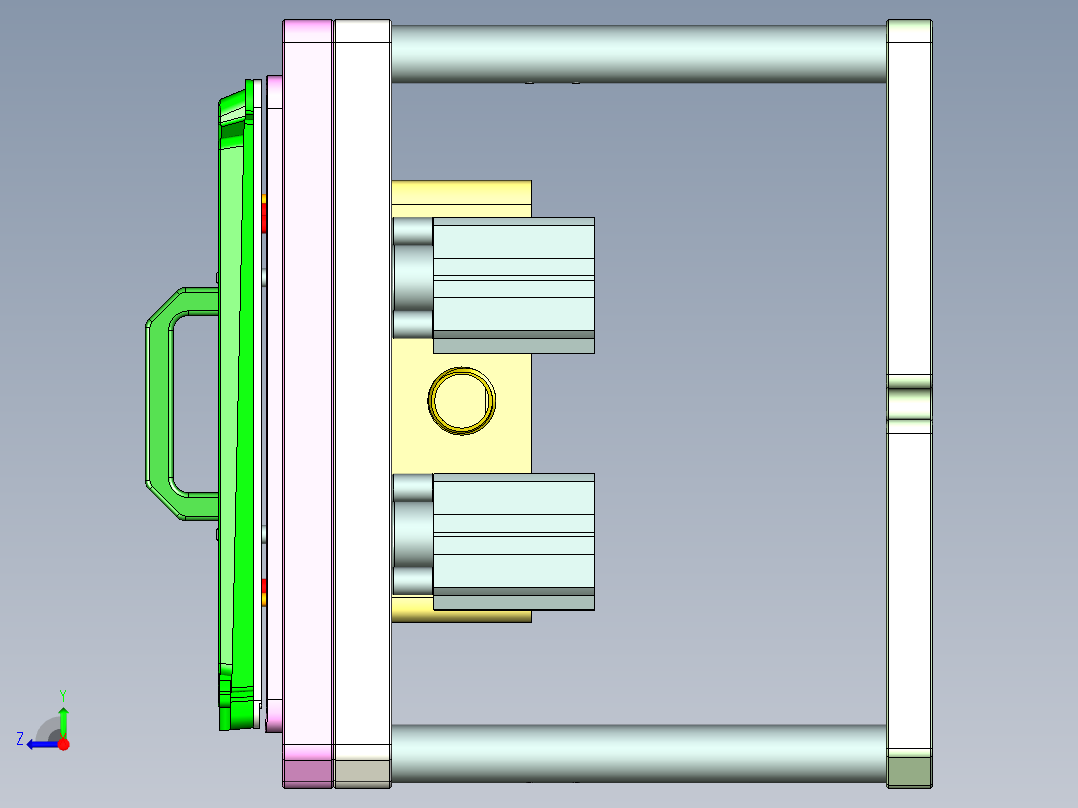 AAPB0-TRIM-笔记本CNC工装夹具三维模型CNC1-0302右视图