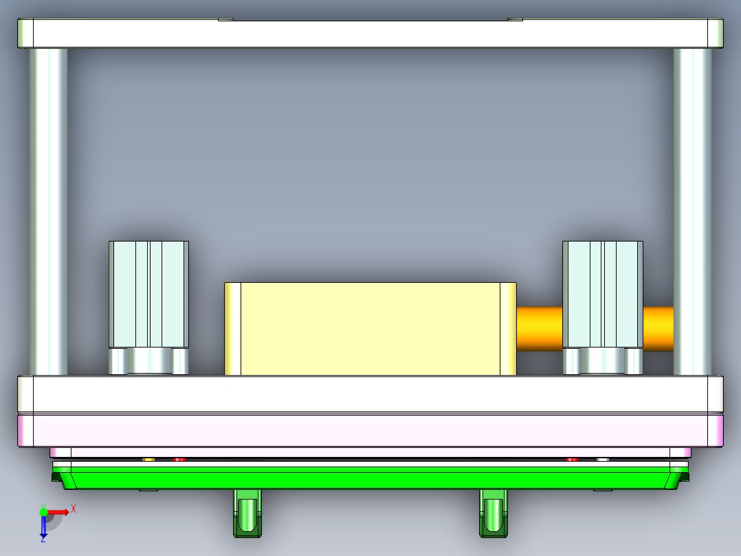 AAPB0-TRIM-笔记本CNC工装夹具三维模型CNC1-0302俯视图