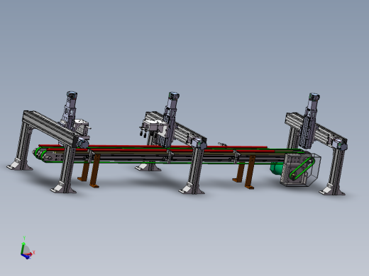 2023.02月-电子PCB板龙门铣自动化生产线sw17可编辑