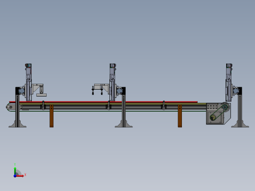 2023.02月-电子PCB板龙门铣自动化生产线sw17可编辑前视缩略图