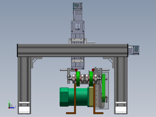 2023.02月-电子PCB板龙门铣自动化生产线sw17可编辑左视缩略图