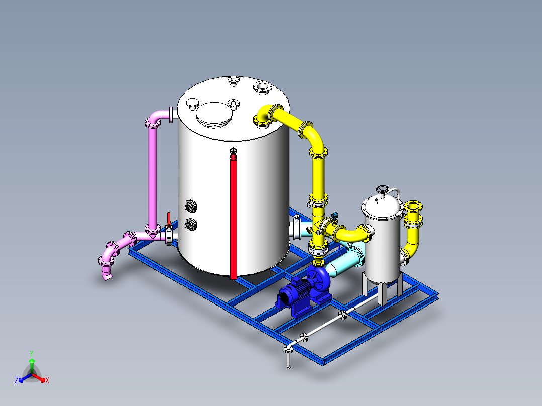 清洗正等轴测图