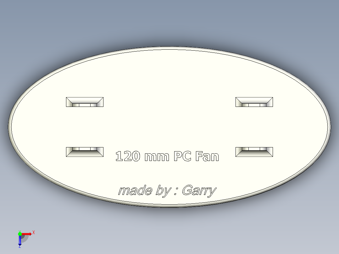 安装风扇俯视图