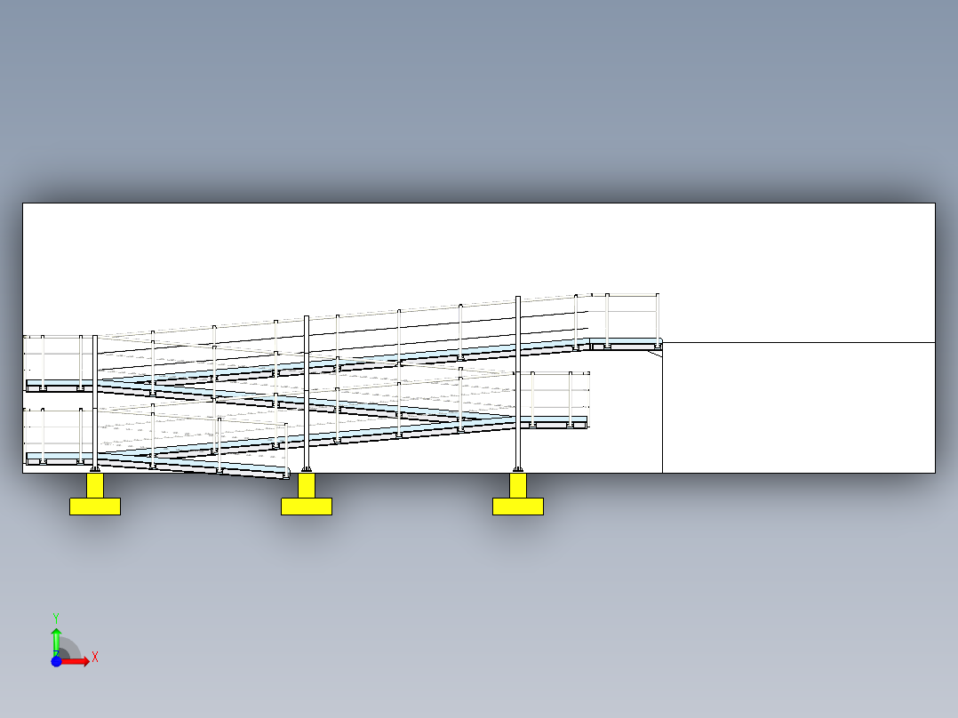 B3003388-轮椅坡道前视图