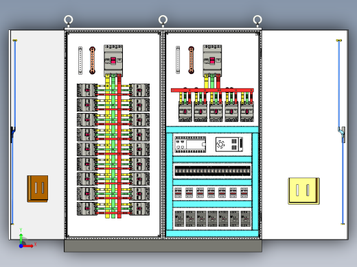 控制柜630A竖装630Aplc柜前视缩略图