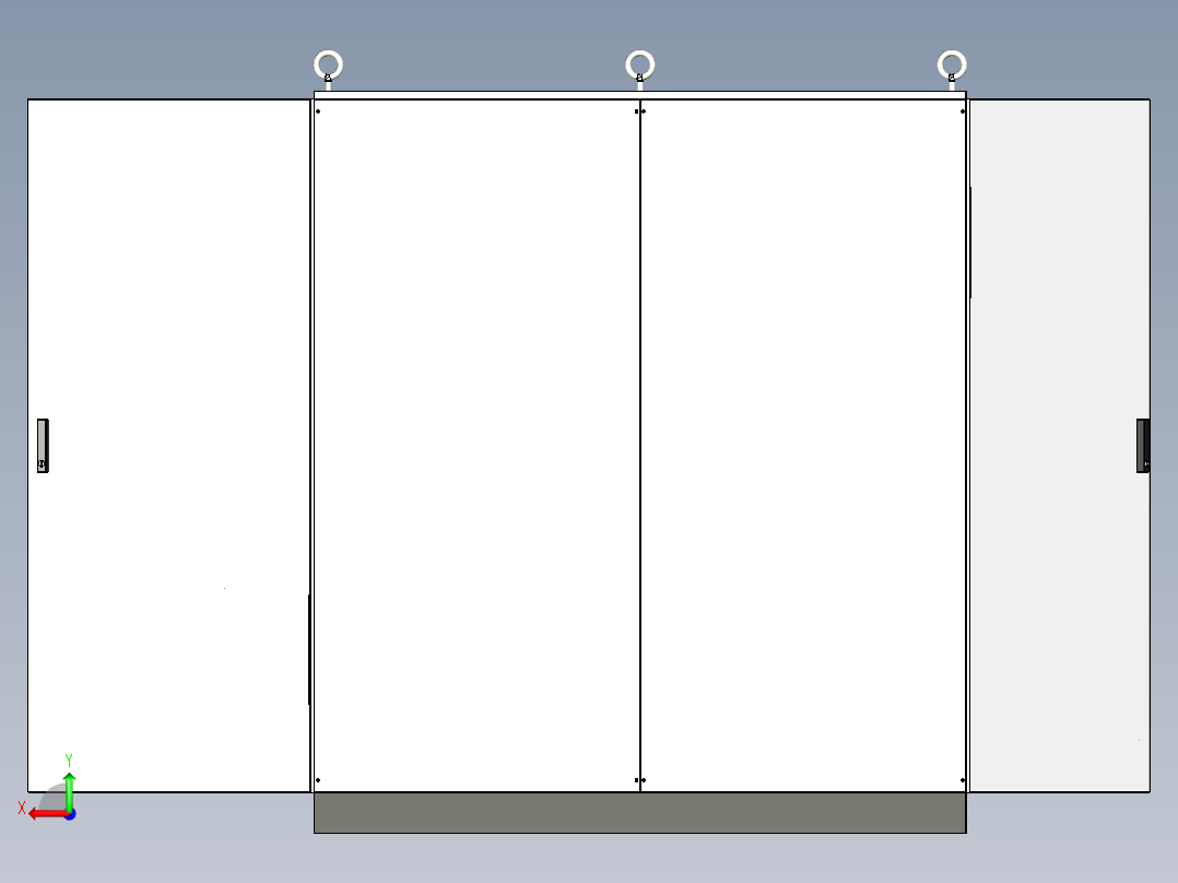 控制柜630A竖装630Aplc柜后视图
