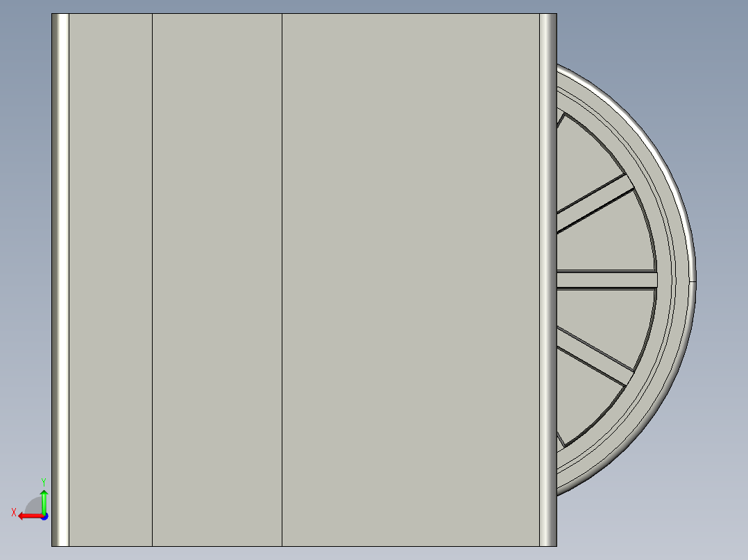 40铝合金白色弧轮流利条.STEP后视图