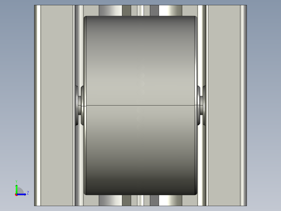 40铝合金白色弧轮流利条.STEP左视图