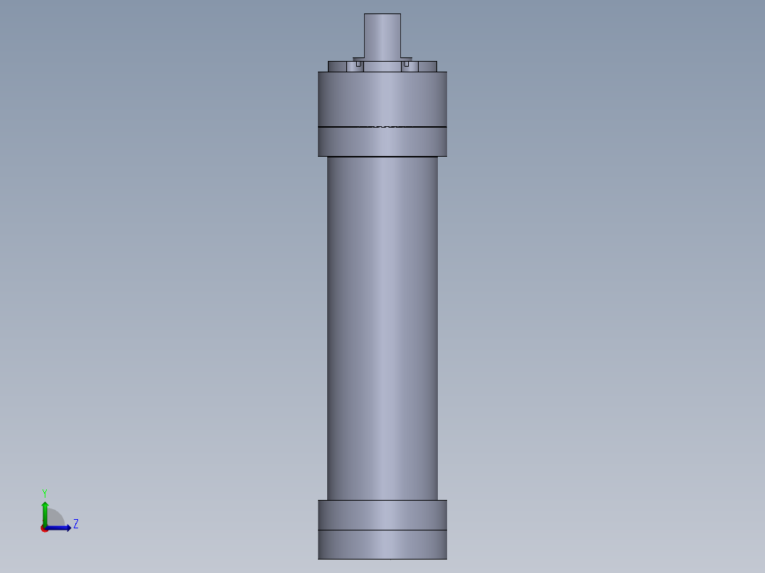 螺纹式液压缸250x160x920 mm左视图