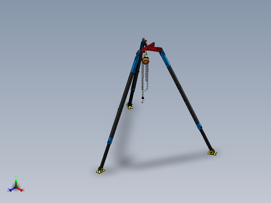 葫芦、电葫芦(24)正等轴测图