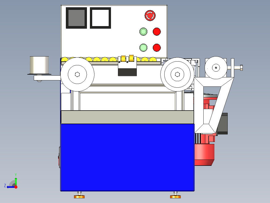 B2004625-线材拉拔机右视图