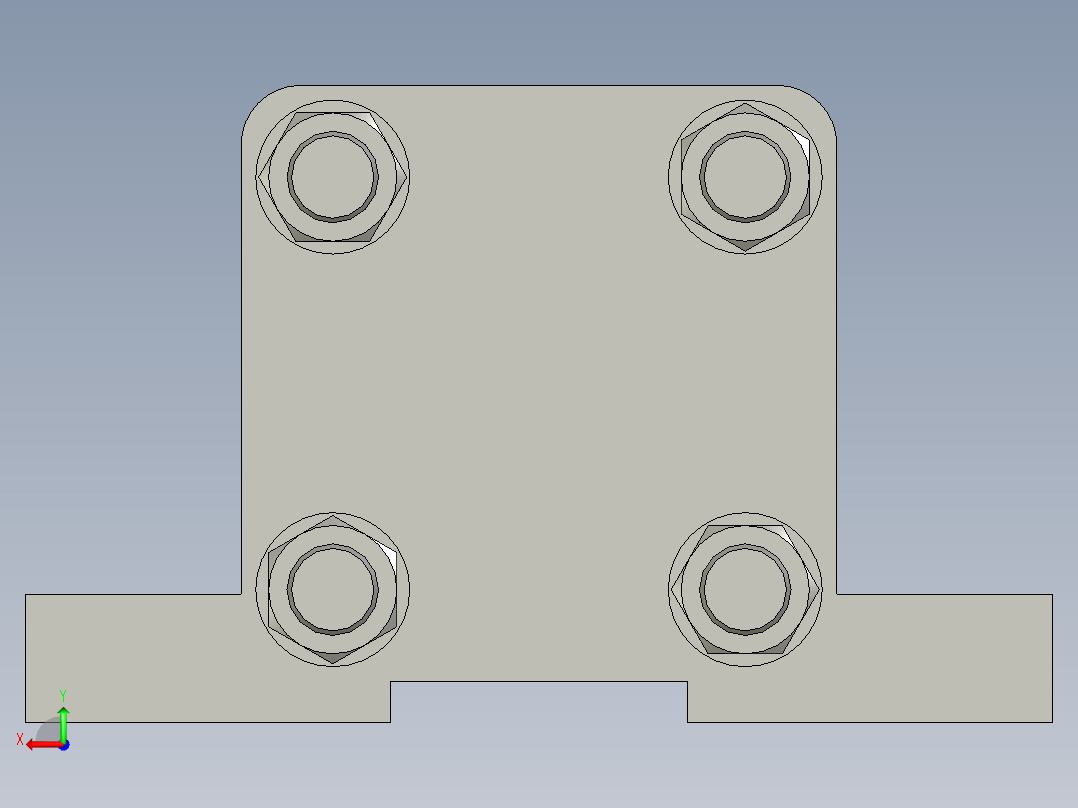 HOB-LA脚架型中高压油缸HOB-4030-LA后视图