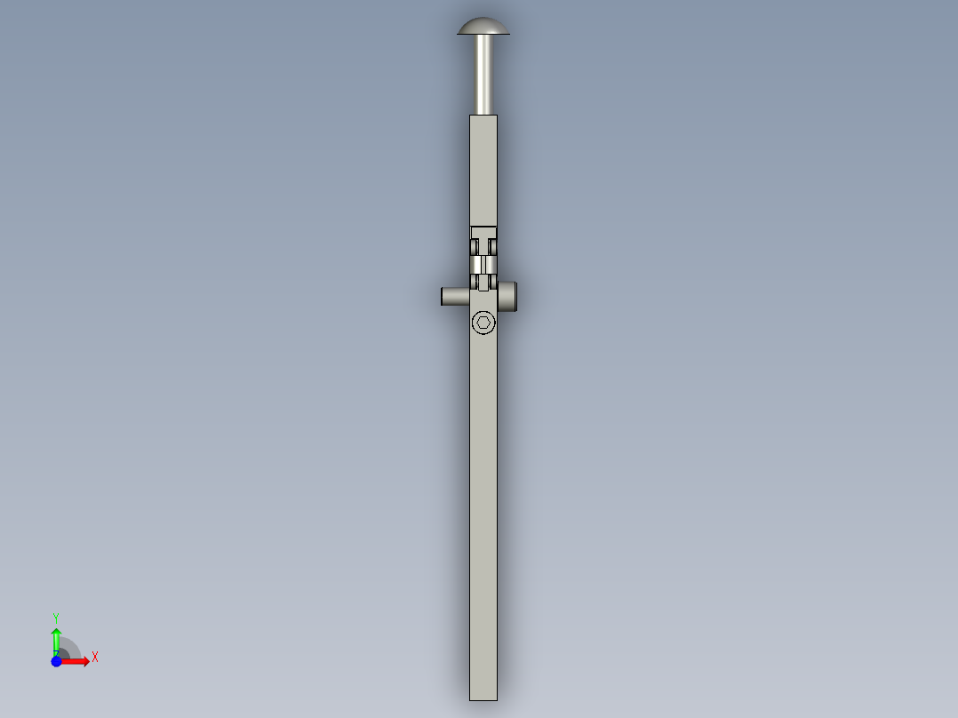 装配体6窄板夹紧机构前视图