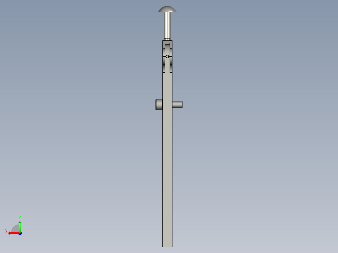 装配体6窄板夹紧机构后视图