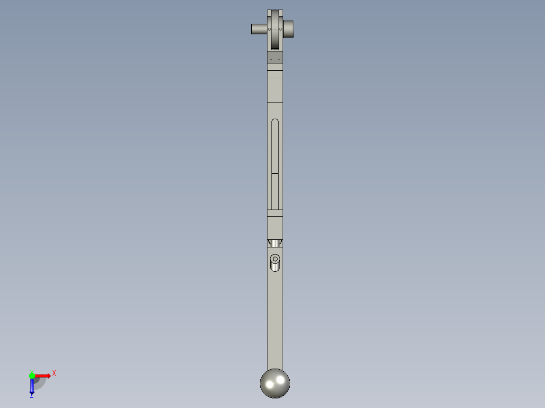 装配体6窄板夹紧机构俯视图