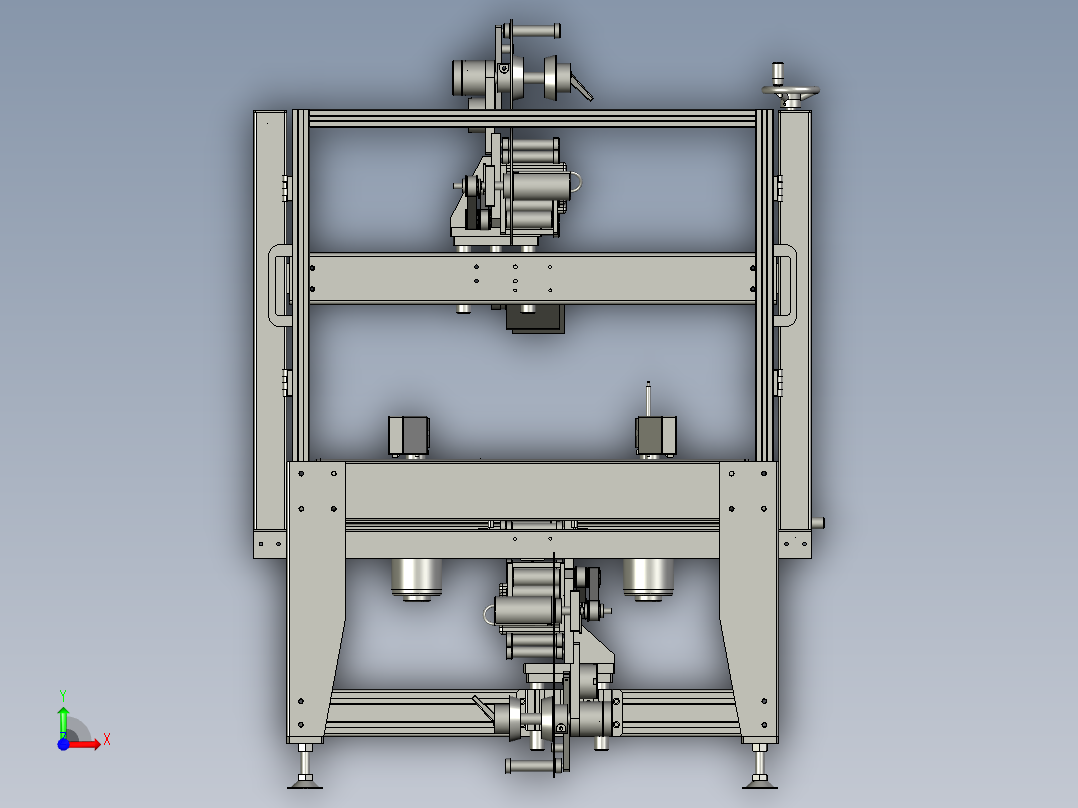 上下标签贴附前视图