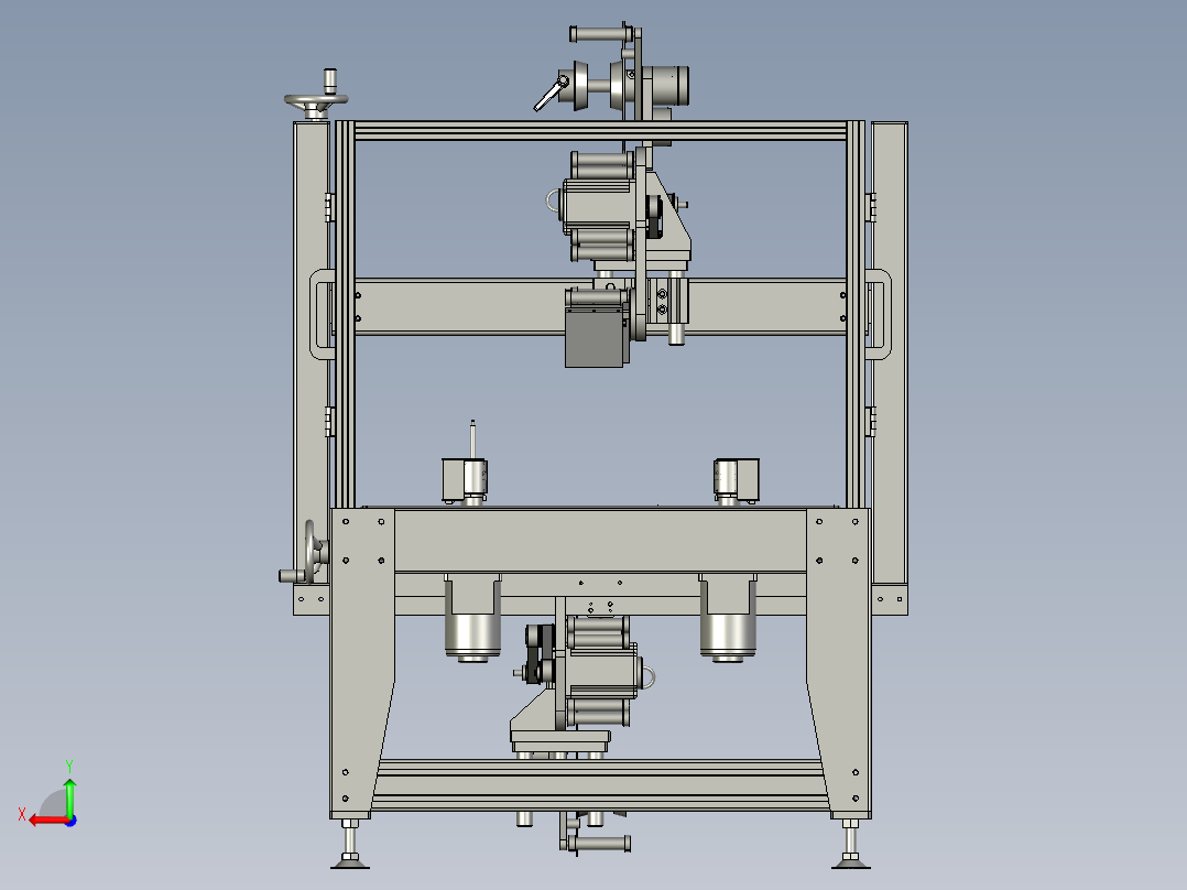 上下标签贴附后视图
