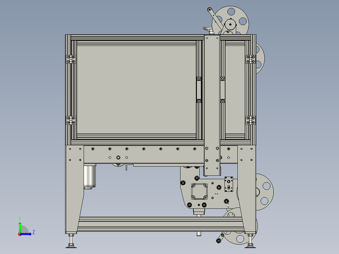 上下标签贴附左视图