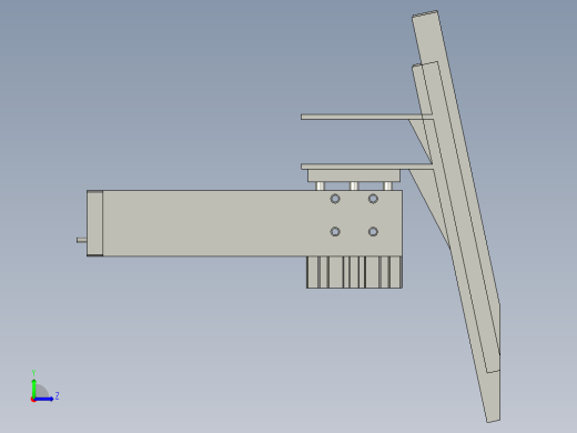不良品接料组件左视缩略图