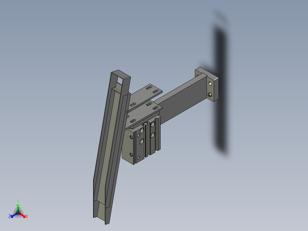 不良品接料组件正等轴测图